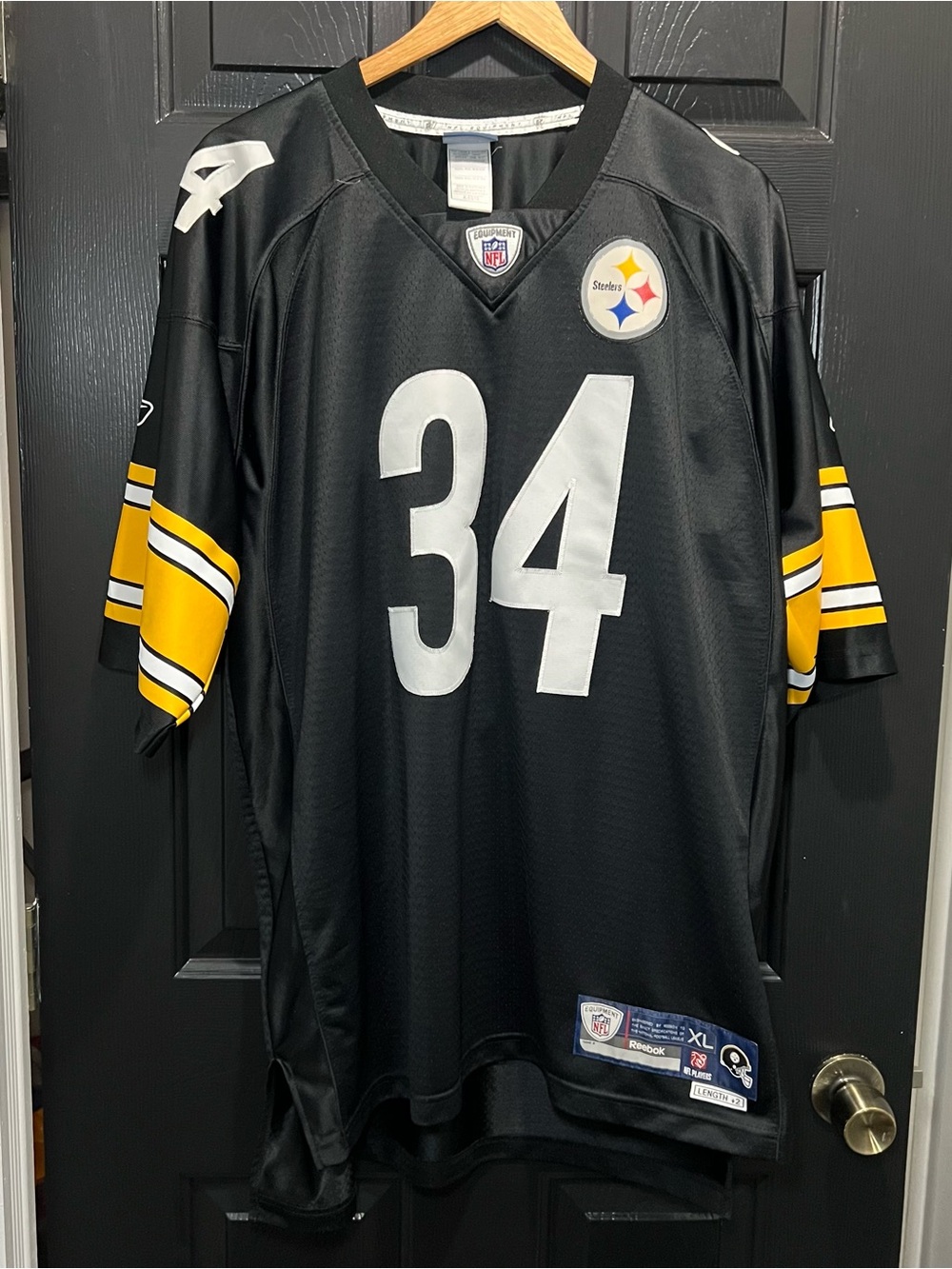 Pittsburgh Steelers #34 Black Men’s Football Jersey